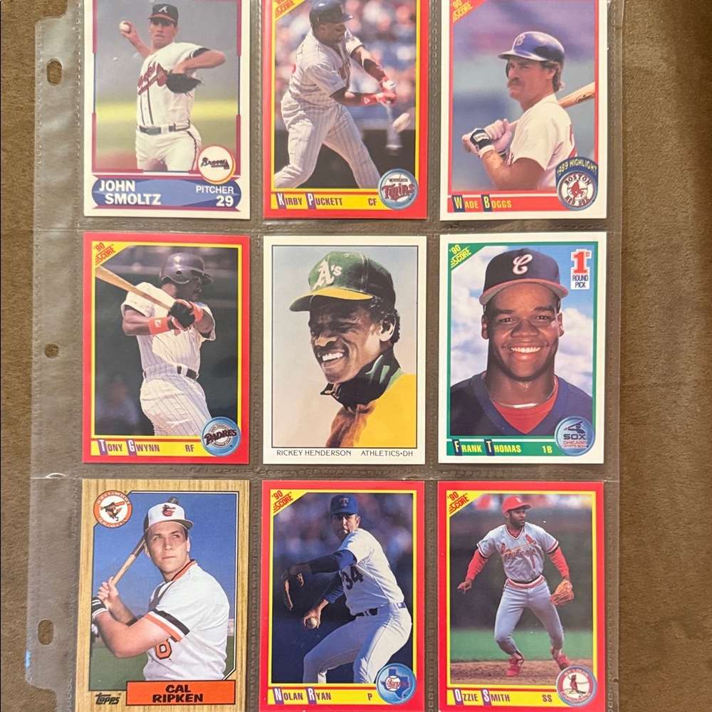 9 Baseball Card hall of famers Collection